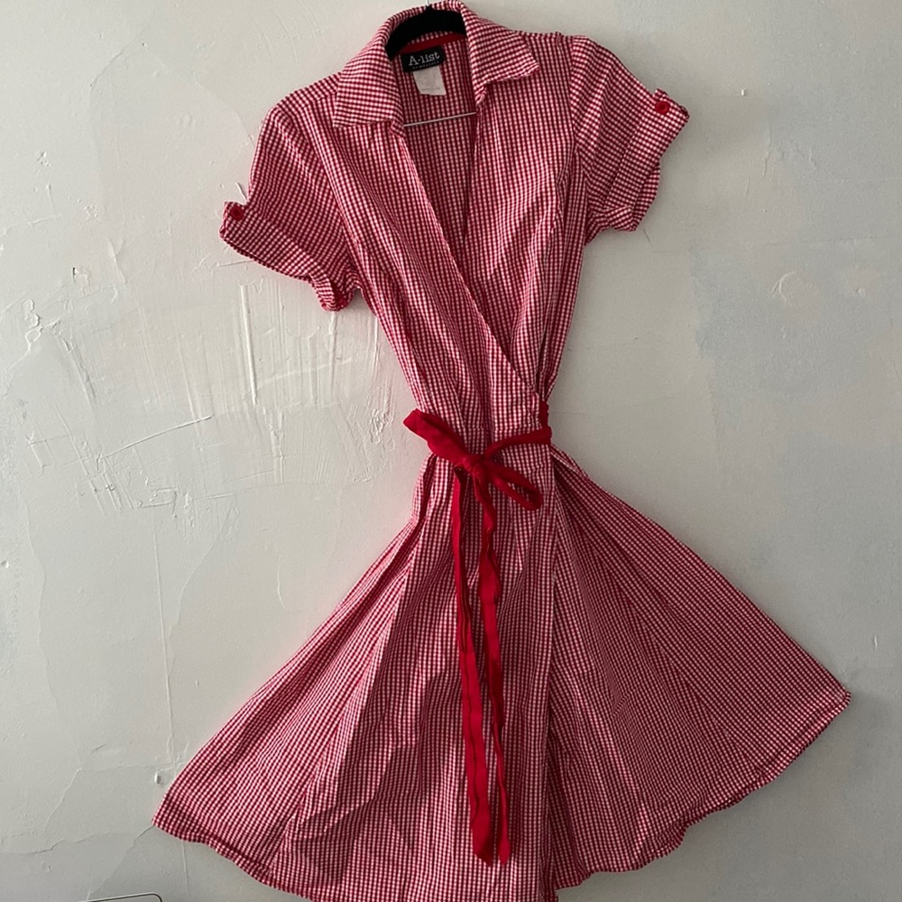 Summer dress red and white